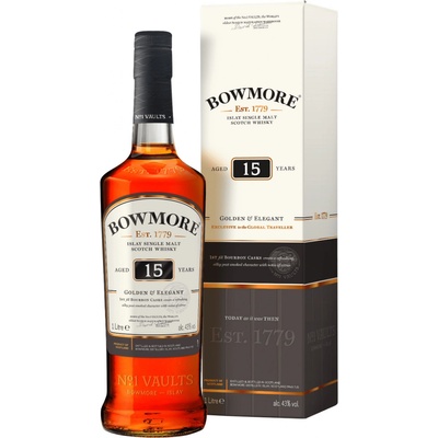 Bowmore 15y Golden & Elegant 43% 1 l (kartón)