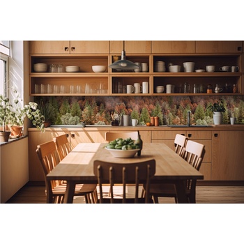 DIMEX ART s. r. o Фототапет за кухня - цветна борова горичка 420 x 60 см