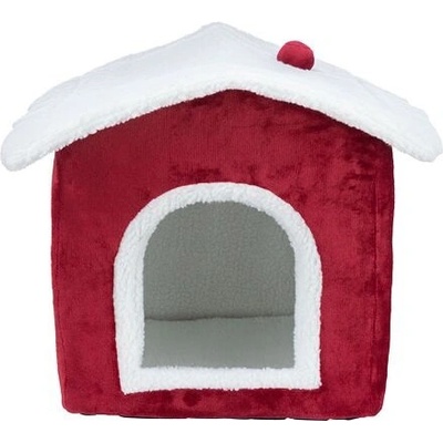 Trixie GmbH Vánoční pelech domek Xmas NEVIO plyš 35 x 45 x 48 cm TR
