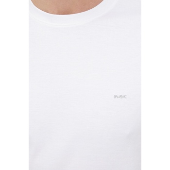 Michael Kors Памучна тениска Michael Kors в бяло с изчистен дизайн (CB95FJ2C93)