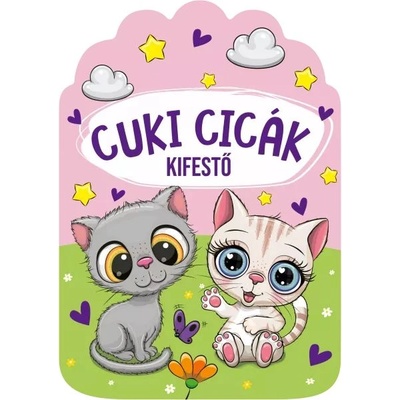 Szalay Könyvek Книжка за оцветяване със сладки котки - на унгарски език (9789636522957)