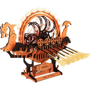 Robotime Дървен 3D пъзел Robo Time от 229 части - Викингски кораб (LK802)