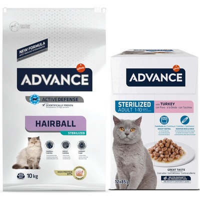 Advance Adult Cat Sterilized Hairball 10 kg