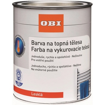 OBI Farba na vykurovacie telesá 750ml lesklá biela