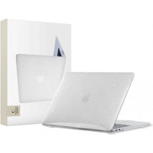 Tech-Protect Тънък кейс за Apple Macbook Air 13 (2018-2020) от Tech-Protect Smartshell - Glitter Clear (9589046918926)