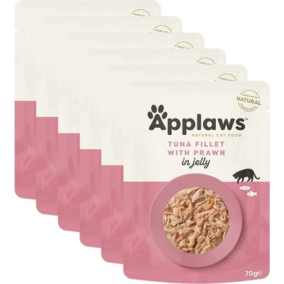 Applaws s tuňákem a krevetami v želé 6 x 70 g