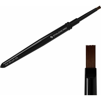 STALEKS rovný štetec na gél EXPERT 05 šírka 5mm / dĺžka 8,5mm