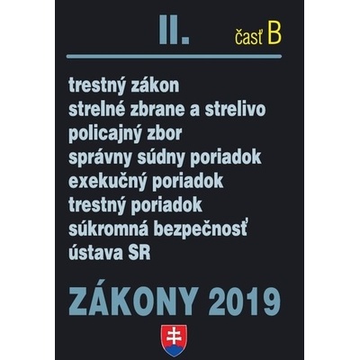 Zákony 2019 II. časť B