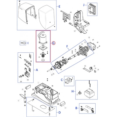 SPMTG10100 kit motoru pro RB500HS