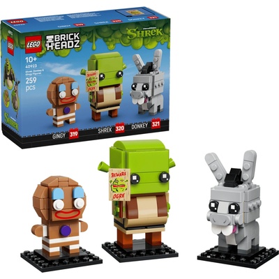 LEGO® BrickHeadz™ 40923 Figúrky: Shrek, Somárik a Perníček