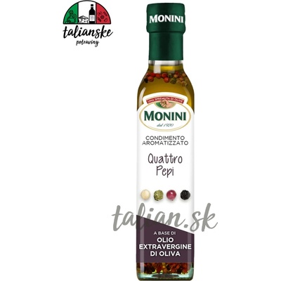 Monini Extra panenský olivový olej Česnek a Chilli, 250 ml