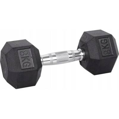 inSPORTline HEXSTEEL ocelová pogumovaná 1 ks 8 kg