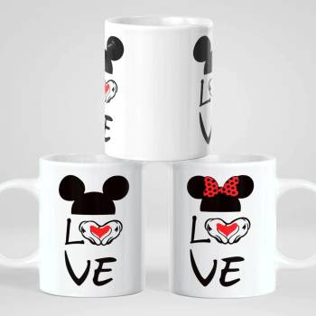 Image 1 of Art gift Комплект чаши за двойки - Mickey & Minnie Love 2