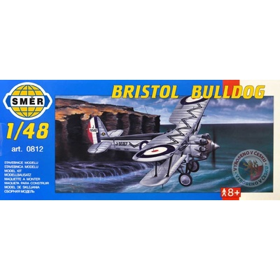 Bristol SMĚR Model letadlo bulldog stavebnice letadla sm812 1:48