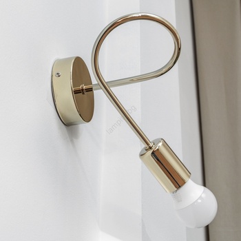 Helam Настенно осветително тяло OXFORD 1xE27/15W/230V, златно (HE1750)