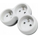 Plastrol Triple network splitter with grounding