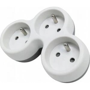 Plastrol Triple network splitter with grounding