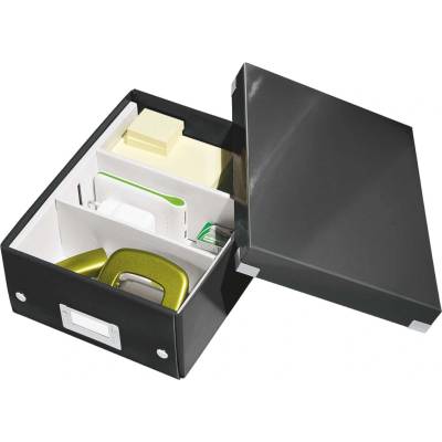 Leitz Malá organizační krabice Click & Store, Černá