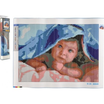 Norimpex Diamantové maľovanie Roztomilé batoľa 30 x 40 cm