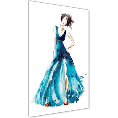 Vertikálny foto obraz sklo tvrdené Ilustrácie módy 50x100 cm