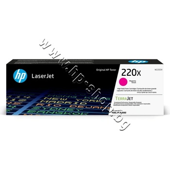 HP Тонер HP 220X за 4202/4302, Magenta (5.5K), p/n W2203X - Оригинален HP консуматив - тонер касета