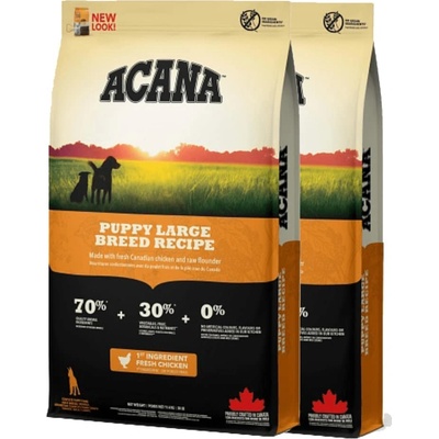Acana Heritage Puppy Large breed 2 x 17 kg