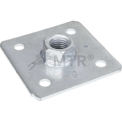 MTR Deska s maticí k patce pilíře M16 80x80x4mm