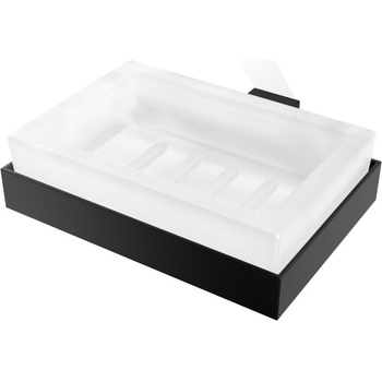 DECOR WALTHER Сапунерка Corner стенна черен мат (0561860)