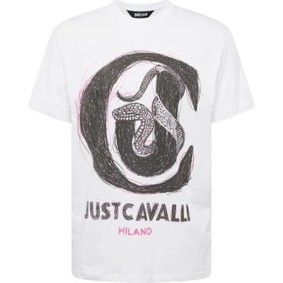 Just Cavalli Тениска бяло, размер XXL