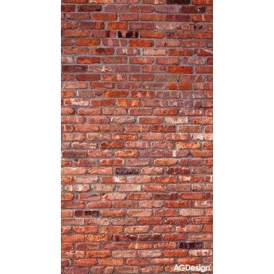 Fotozávěs Dimout červené cihly 140 x 245 cm FCP L 6501