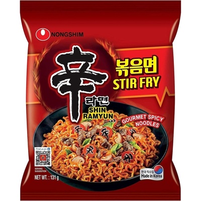 Nongshim Shin Ramyun Stir Fry Pikantné vyprážané instantné rezance 131 g