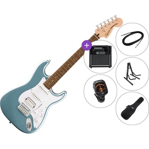 Squier Affinity Series Stratocaster Junior HSS LRL Premium SET Ice Blue Metallic Електрическа китара