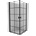 Mexen Mist-B Duo сгъваема душ кабина 80 x 80 см, черна решетка, черна - 8A2-080L-080P-70-77 (8A2-080L-080P-70-77)