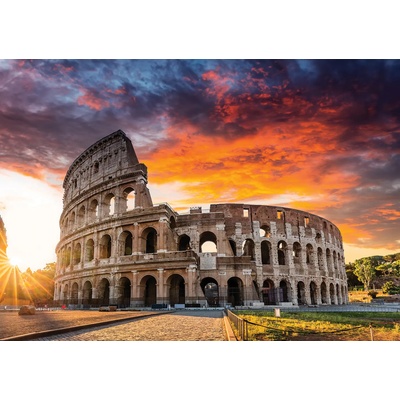 Art Puzzle - Puzzle Sunset at Colosseum - 1 000 piese