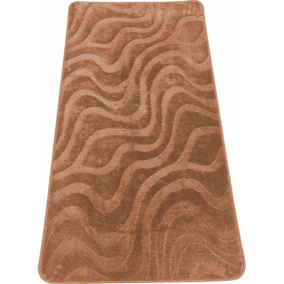 Takoy Koberec 80x150 vzor vlny hnedý-HT-00417 | 80 x 150 cm