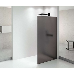 POLYSAN Architex - Душ стена Walk-In, 126x210 см, матово черно/матово опушено стъкло AXB130SM (AXB130SM)
