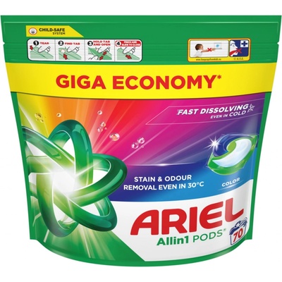 Ariel All in 1 Pods Color Kapsle na praní 70 PD – Zboží Mobilmania