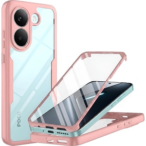 Techsuit Калъф за Xiaomi Poco X8 Pro - ColorVerse 360 Series + протектор - Techsuit - Розов