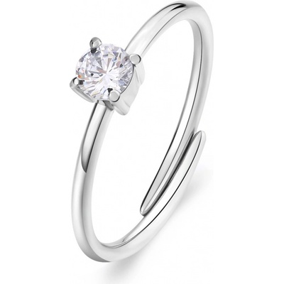 S`Agapõ Ocelový prsten s kubickým zirkonem Dazzly SDZ31