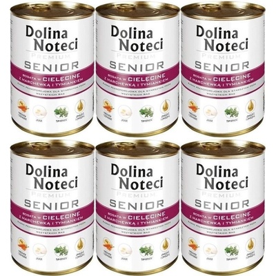 Dolina Noteci Долина Нотец PREMIUM Senior, богат на телешко месо, моркови и мащерка 6x400 г