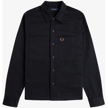 FRED PERRY Fred Twill Overshirt Sn62 - Black 102