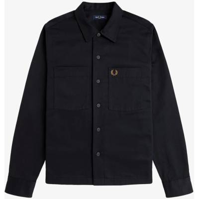 FRED PERRY Fred Twill Overshirt Sn62 - Black 102