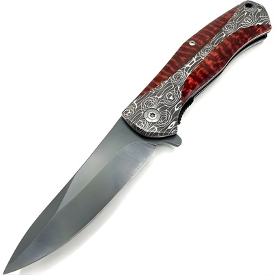 IZMAEL Outdoorový skládací YC 39077 Typ2/Šedá/Červená 9.3 cm