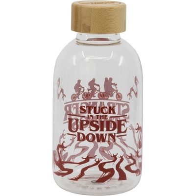 Stor Luxusní skleněná láhev STRANGER THINGS 620 ml