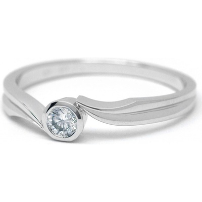 Klenoty Budín Luxusní diamantový zásnubní prsten s diamantem libovolná J 28820 17