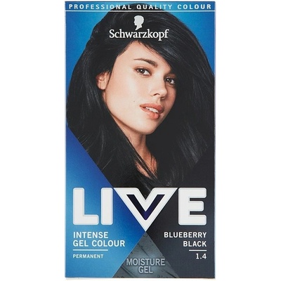 Schwarzkopf Live farba na vlasy Čučoriedková Čierna 1.4