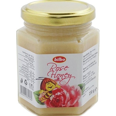 Bilbo Včelí med s růžovým olejem 230 g