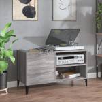 vidaXL Шкаф за винилови плочи сив сонома 84, 5x38x48 см инженерно дърво (831955)