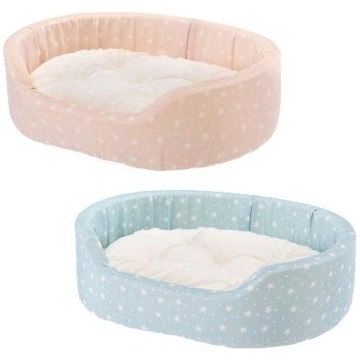 Ferplast Dandy Cush - Легло за кучета и котки, 55 x 41 x h 15, синьо/розово