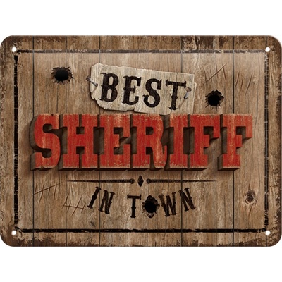 Nostalgic Art Plechová Ceduľa Best Sheriff in Town